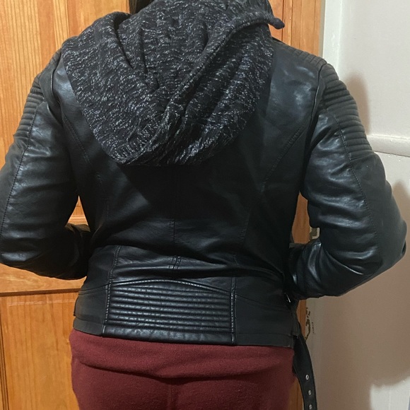 Sebby Hooded Faux-Leather Jacket - Picture 6 of 6